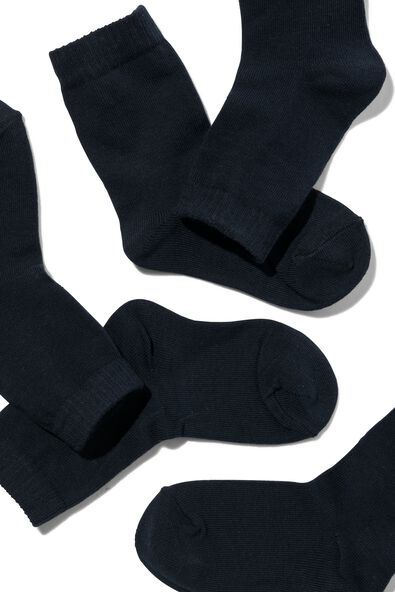 5 paires de chaussettes enfant bleu fonc&eacute; bleu fonc&eacute; - 1000002031 - HEMA