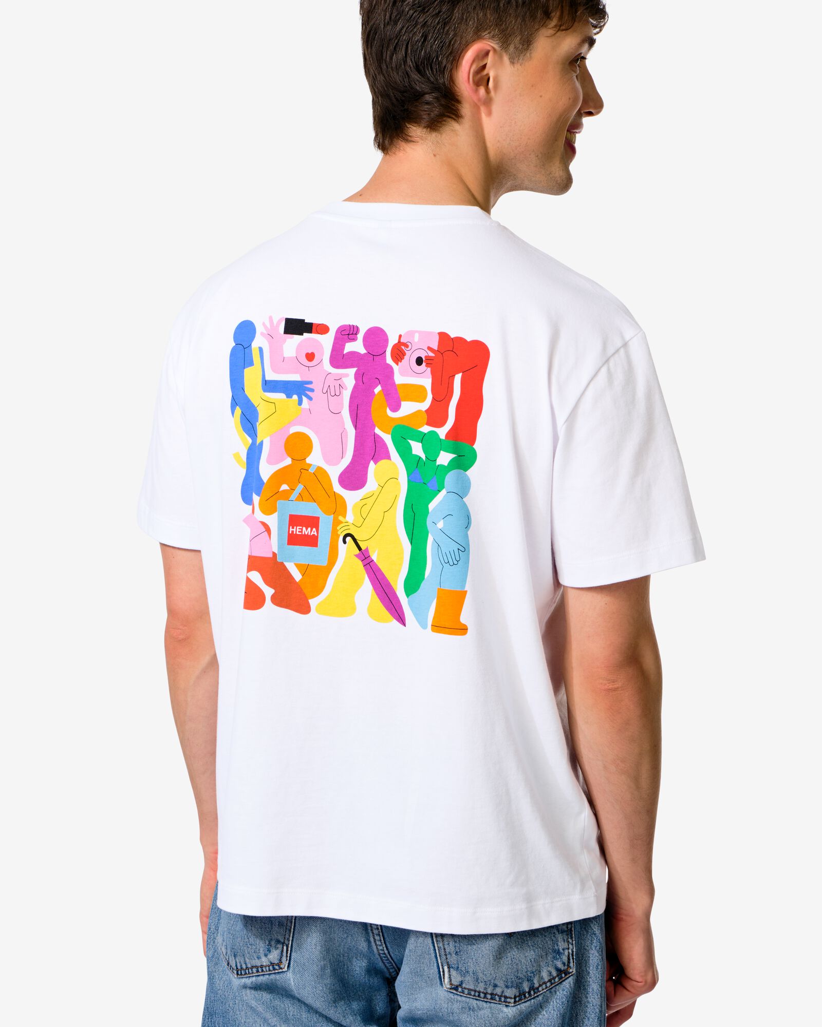 T-shirt adulte Pride blanc - 36202370WHITE - HEMA