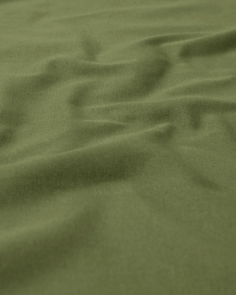 drap-housse - coton doux vert vert - 1000027777 - HEMA