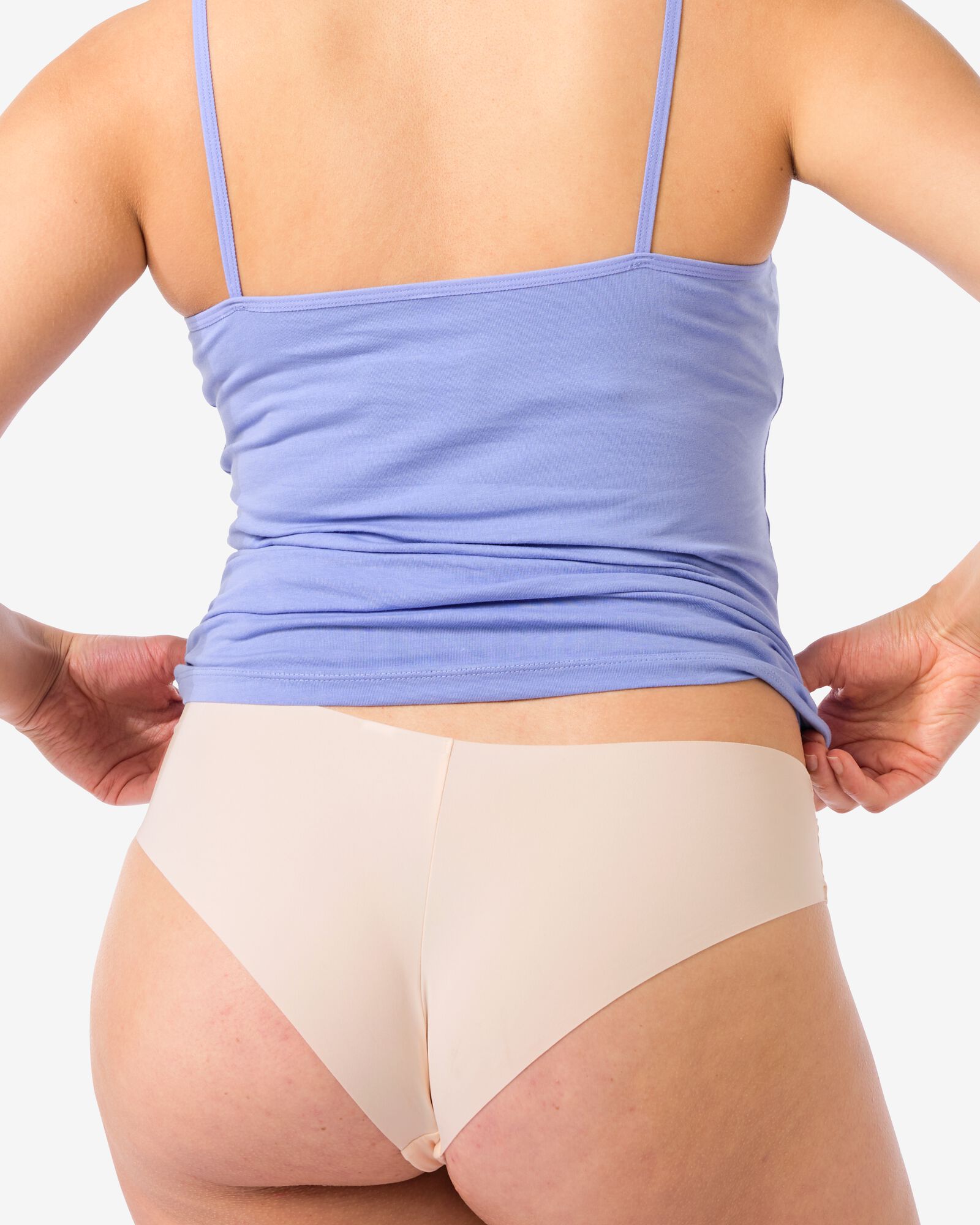 Damen-Brazilian aus Mikrofaser mit Spitze hellrosa - 19680742LIGHTPINK - HEMA