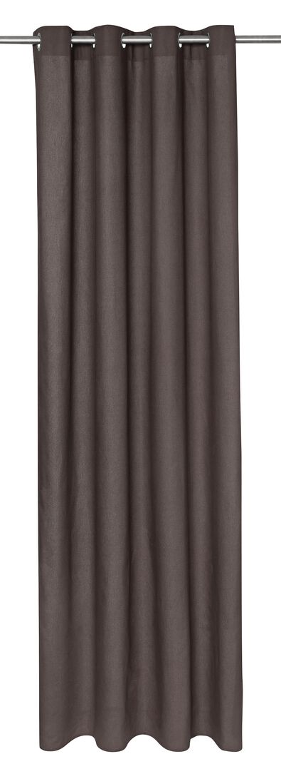 rideau pr&ecirc;t-&agrave;-poser avec anneaux anthracite - 7632122 - HEMA