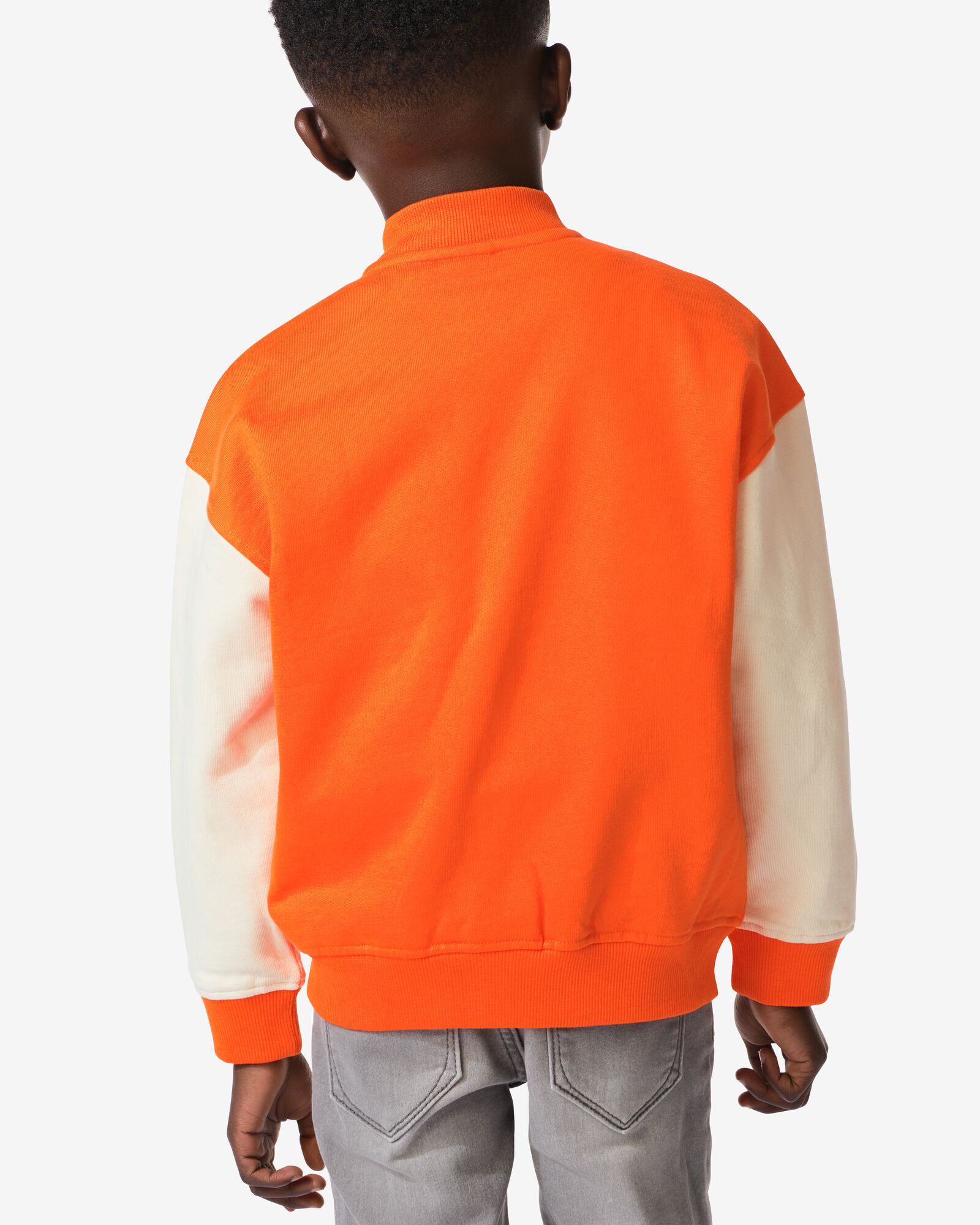 Kinder-Bomberjacke mit Farbkontrasten, K&ouml;nigstag orange orange - 30714301ORANGE - HEMA