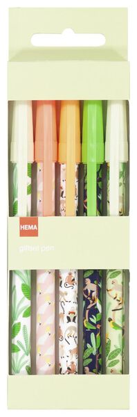 ensemble de 5 stylos jungle - 14590377 - HEMA