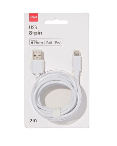 c&acirc;ble chargeur USB 8 broches - 39630046 - HEMA