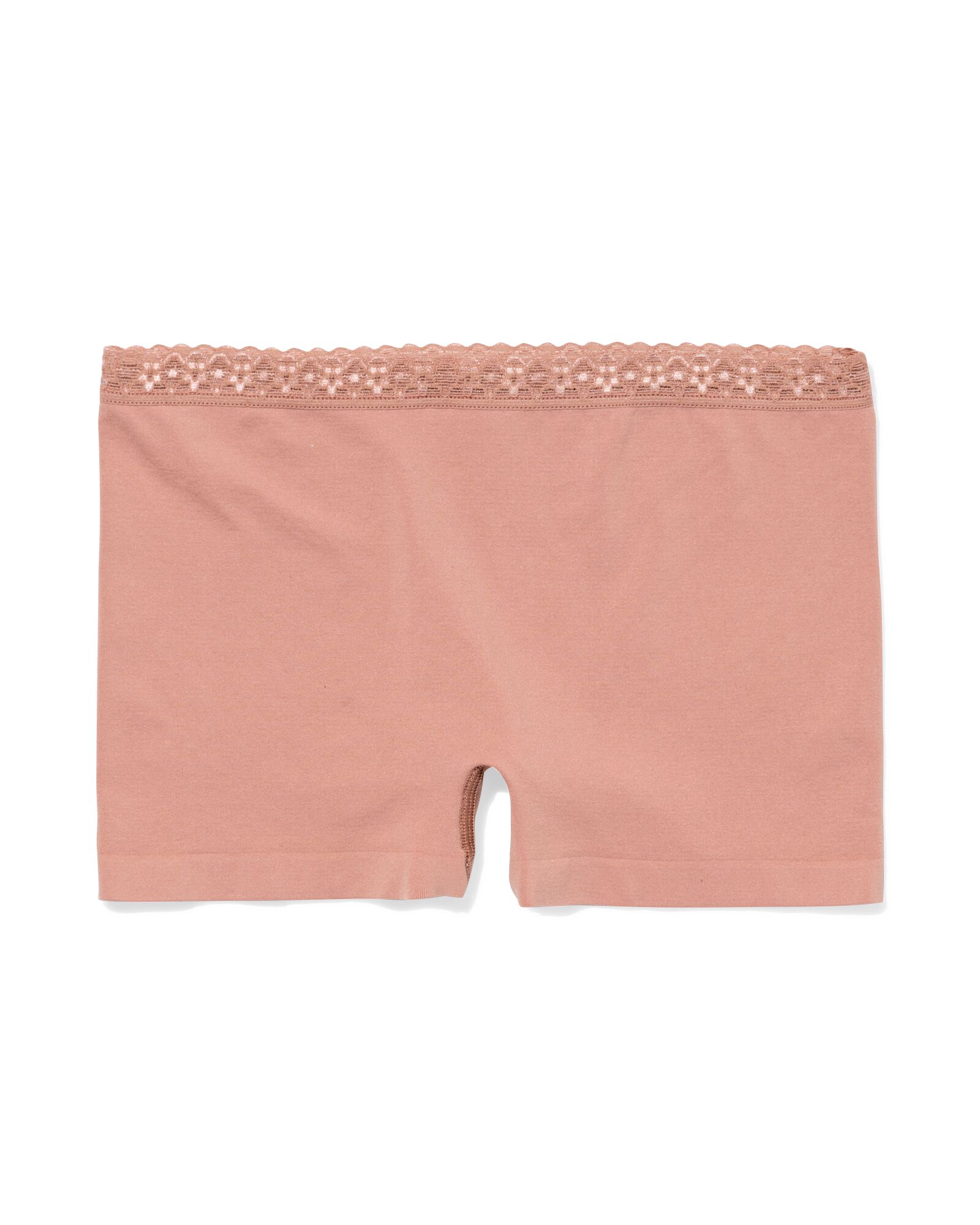 damesboxer naadloos micro met kant lichtbruin - 19690822LIGHTBROWN - HEMA