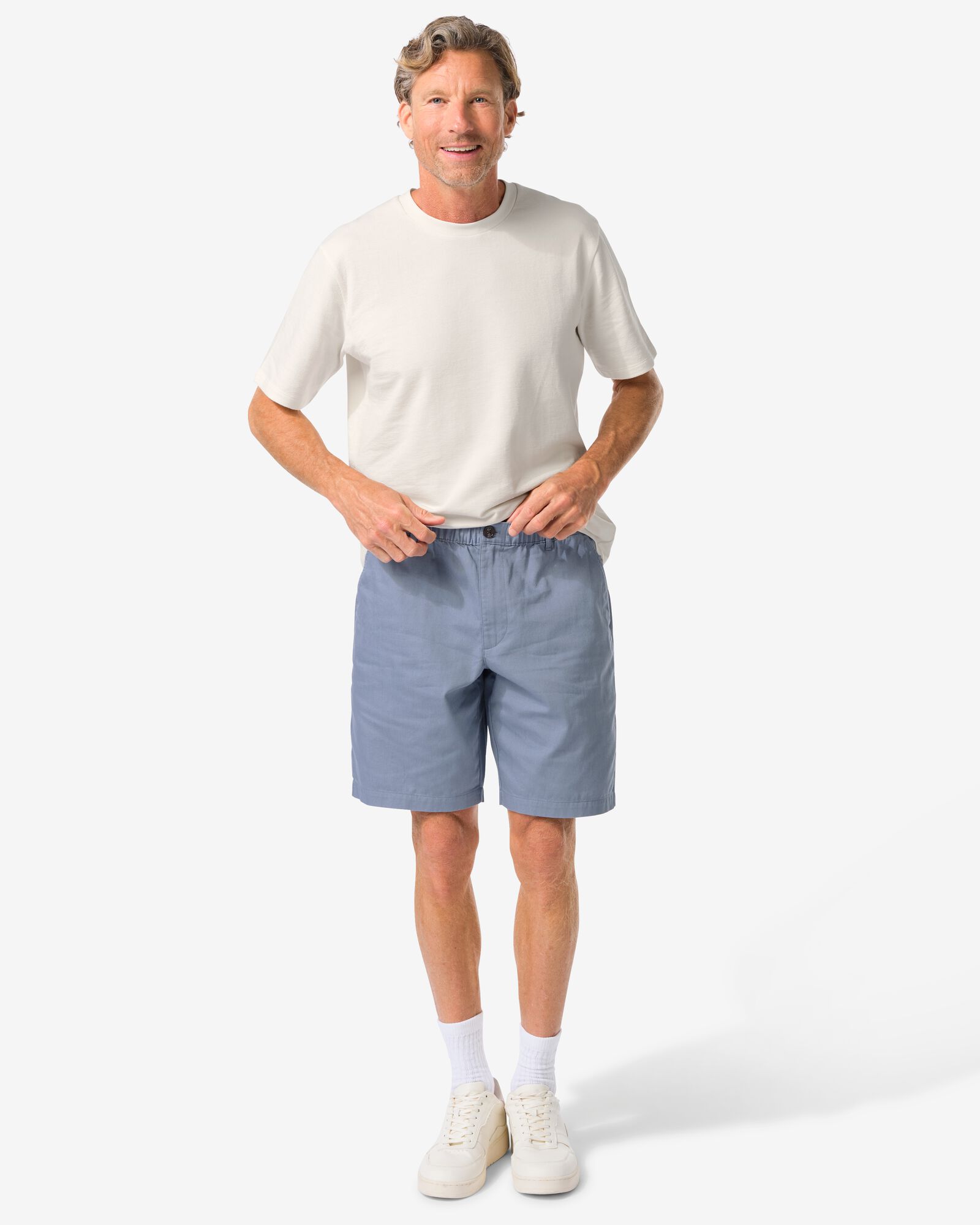 bermuda Jan pour homme  bleu moyen - 2140690MIDBLUE - HEMA