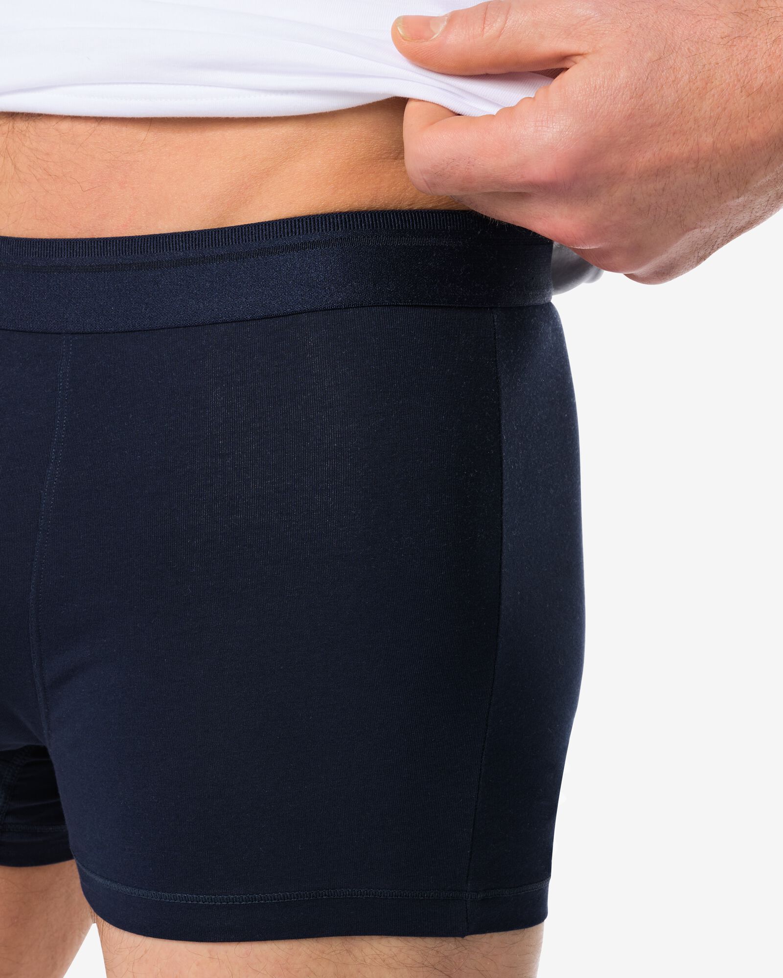 2er-Pack Herren-Boxershorts, lang, Real Lasting dunkelblau - 19144130DARKBLUE - HEMA