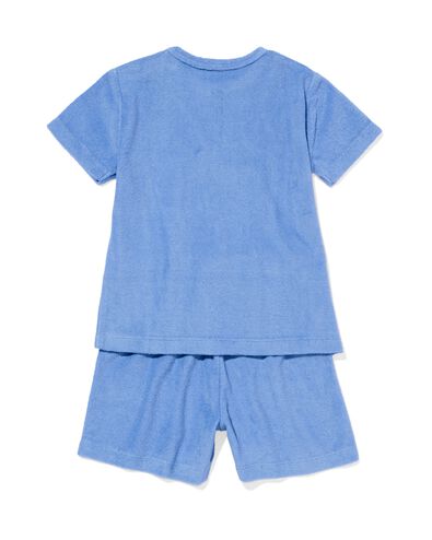 pyjama b&eacute;b&eacute; en tissu &eacute;ponge bleu bleu - 33301760BLUE - HEMA