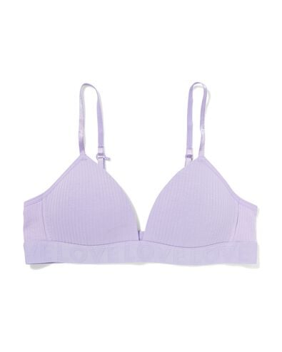 voorgevormde bh zonder beugel lavendel lavendel - 21900130LAVENDER - HEMA