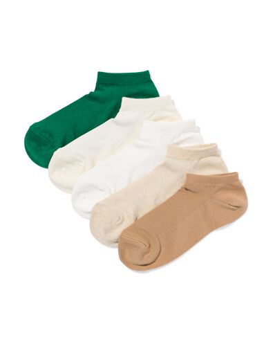 socquettes homme maille - 5 paires vert vert - 4150325GREEN - HEMA