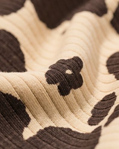 kinder T-shirt rib dieren bruin bruin - 30828319BROWN - HEMA