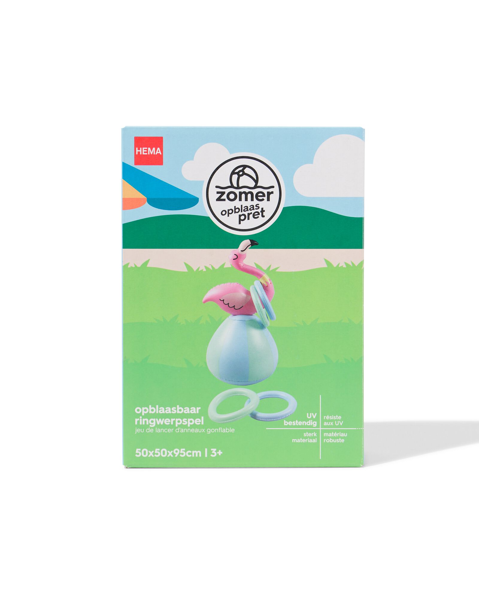 Aufblasbares Ringwurfspiel Flamingo - 15800083 - HEMA