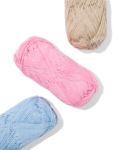 Baumwollgarn, 50 g, 105 m, Rosa - 60702862 - HEMA