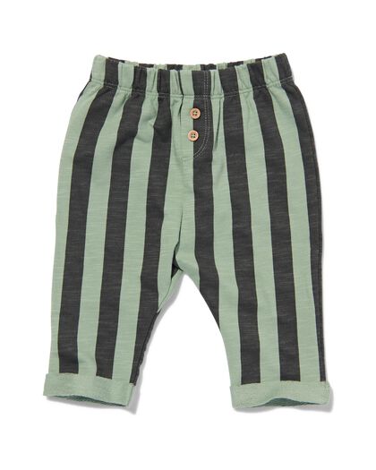 pantalon sweat bébé à rayures vert vert - 33188640GREEN - HEMA