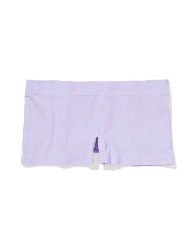 boxer femme sans coutures c&ocirc;tel&eacute; lavande lavande - 21900185LAVENDER - HEMA