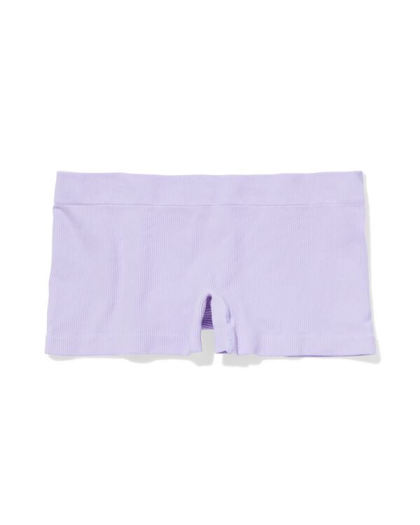 boxer femme sans coutures c&ocirc;tel&eacute; lavande lavande - 21900185LAVENDER - HEMA