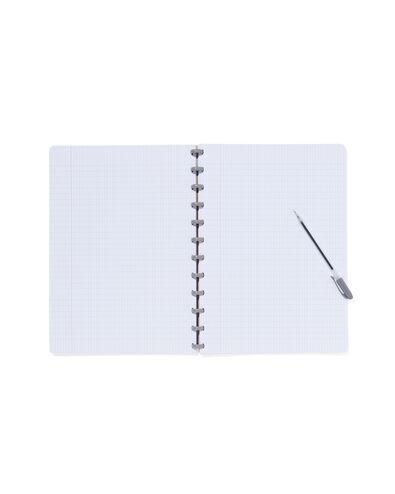 carnet &agrave; spirales A4 commercial quadrill&eacute; 4 x 8 mm kraft - 14150125 - HEMA