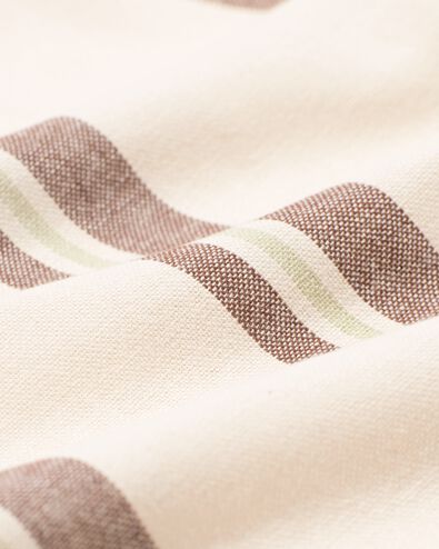Tischtuch XL 320 x 145 cm Baumwolle, braun gestreift - 5300102 - HEMA