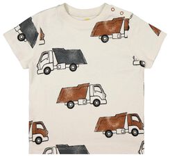 Baby-T-Shirt, Trucks eierschalenfarben eierschalenfarben - 1000027384 - HEMA
