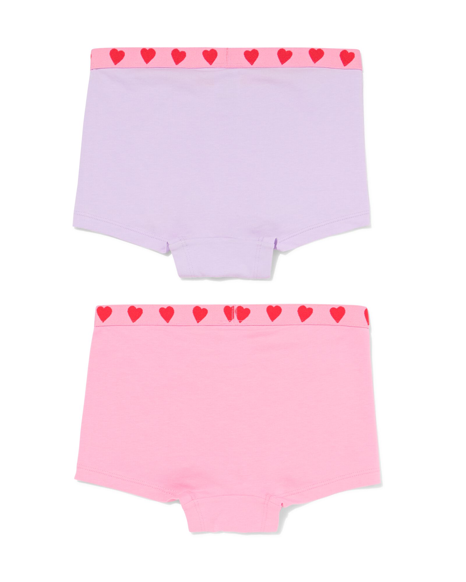kinderboxers hartje - 2 stuks roze roze - 19302060PINK - HEMA