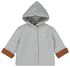manteau sweat à capuche nouveau-né gris chiné - 1000020352 - HEMA