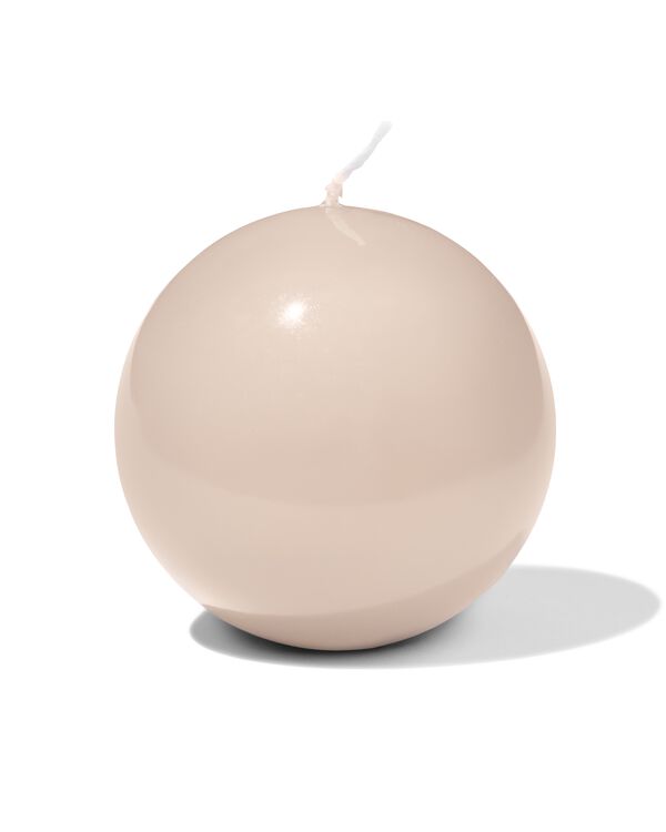 bougie sph&eacute;rique ⌀10x10cm lisse brillante - 13504219 - HEMA