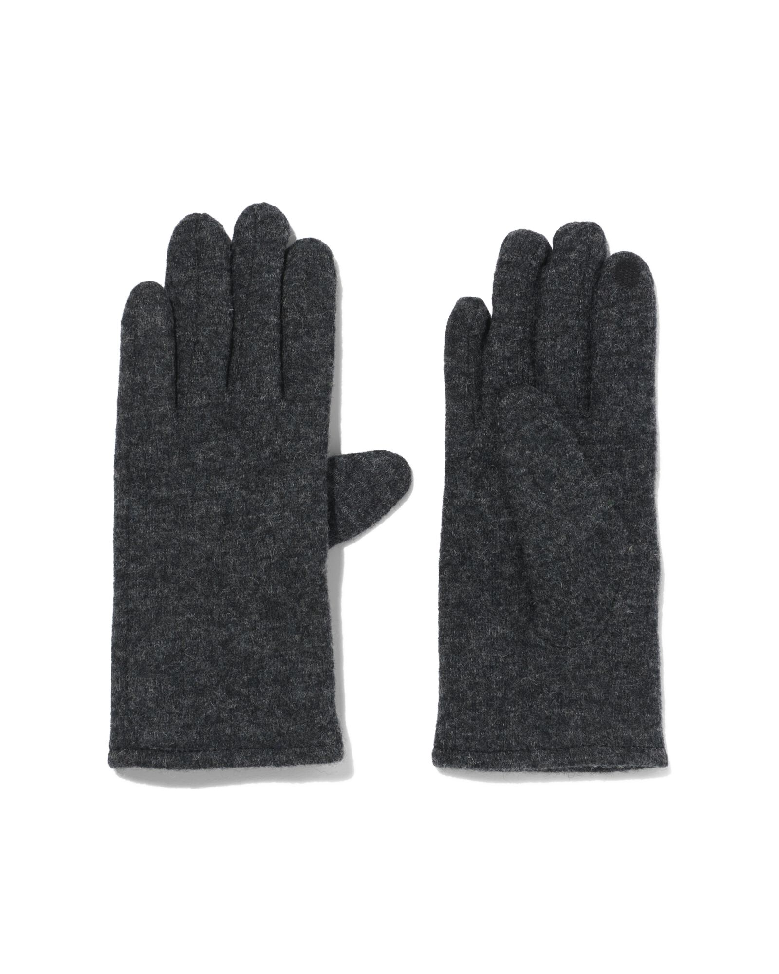 dameshandschoenen wol touchscreen zwart zwart - 1000020748 - HEMA