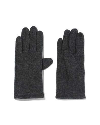 dameshandschoenen wol touchscreen zwart zwart - 1000020748 - HEMA