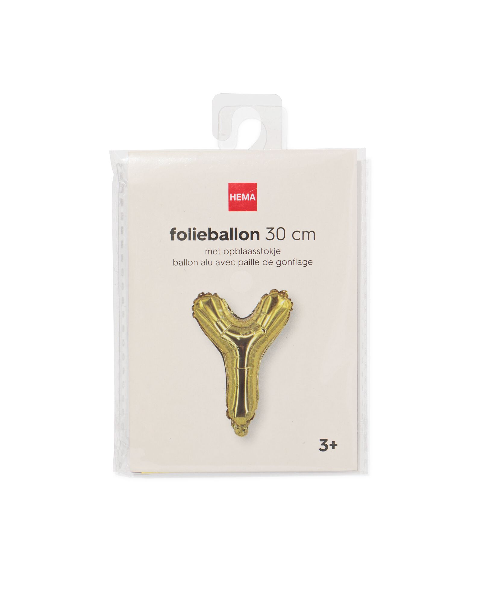 ballon aluminium lettre Y 30cm dor&eacute; - 14260055 - HEMA