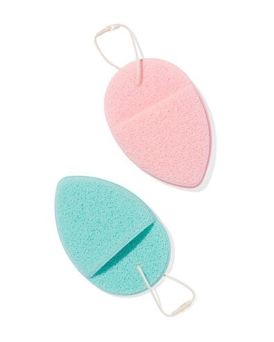 éponge nettoyante visage - 2 pièces - 17840051 - HEMA