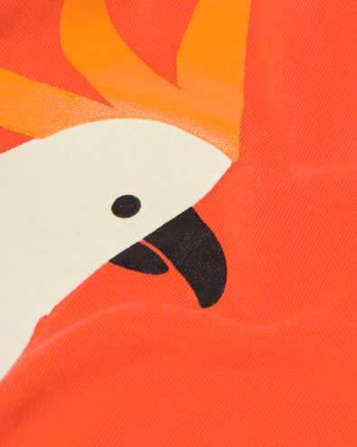 Kinder-Kurzpyjama, leuchtende Papageien orange 110/116 - 23020283 - HEMA