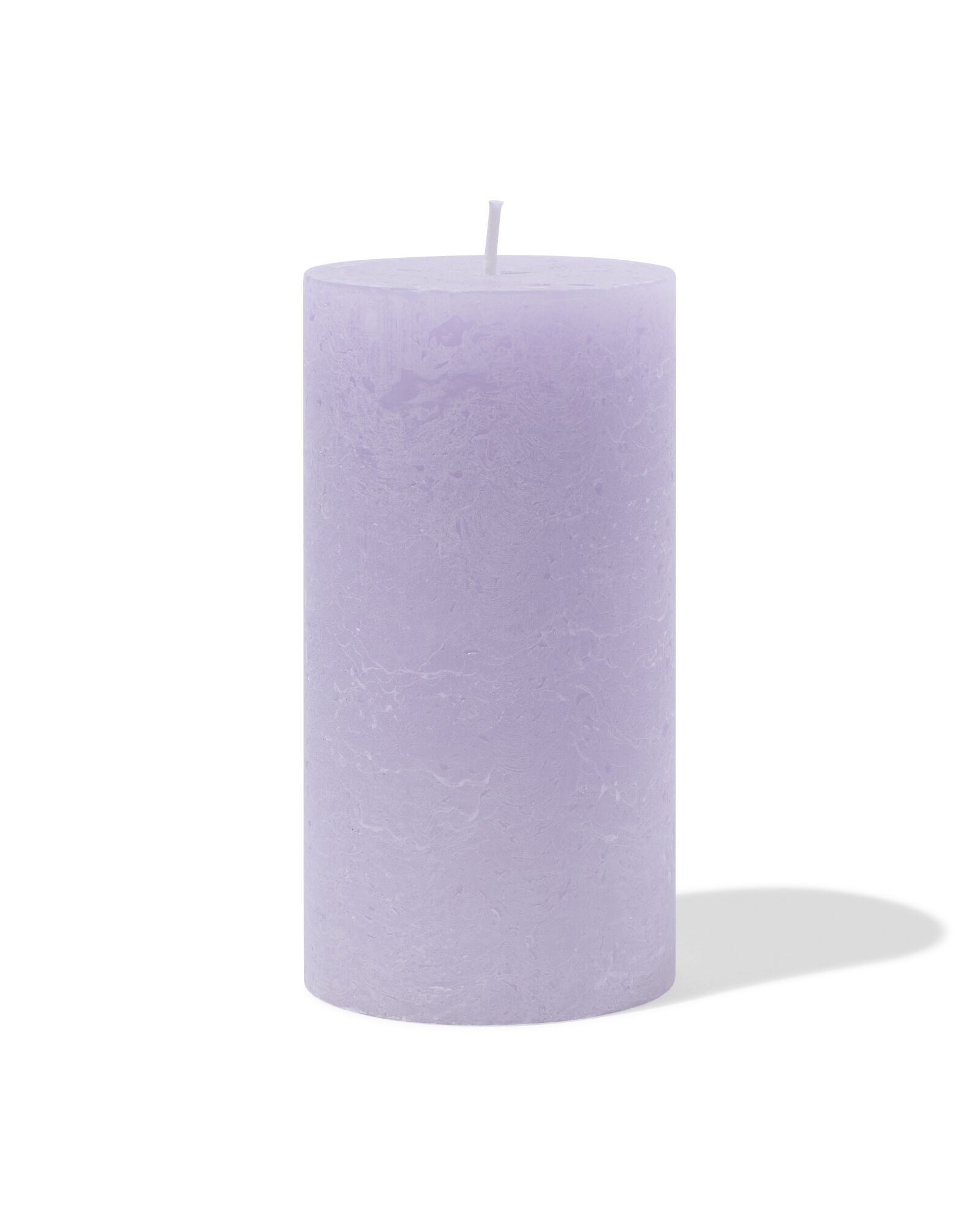 bougie rustique &Oslash;7x13 cm blanc lilas 7 x 13 - 13504205 - HEMA