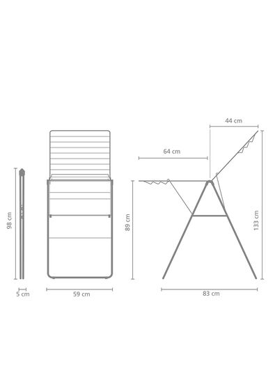 &eacute;tendoir &agrave; linge Brabantia HangOn 20 m sable - 20500169 - HEMA