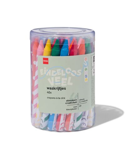 40er-Pack Wachsmalkreiden - 15990220 - HEMA