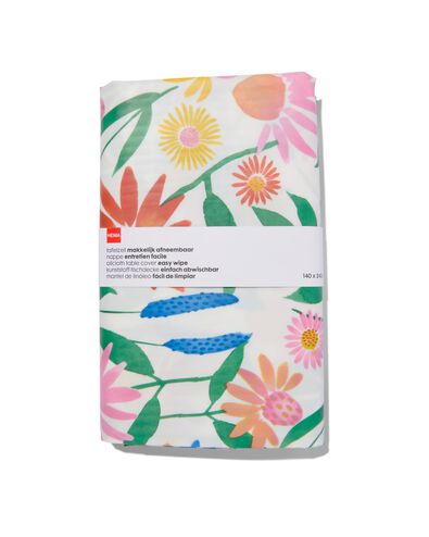 toile cir&eacute;e 140x240 polyester fleurs sauvages - 5320041 - HEMA