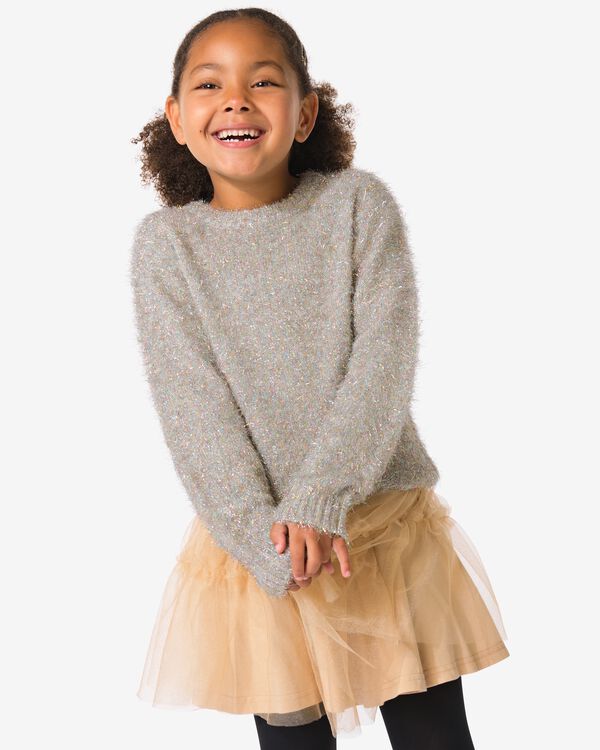 pull enfant paillet&eacute; argent&eacute; argent&eacute; - 30834018SILVER - HEMA
