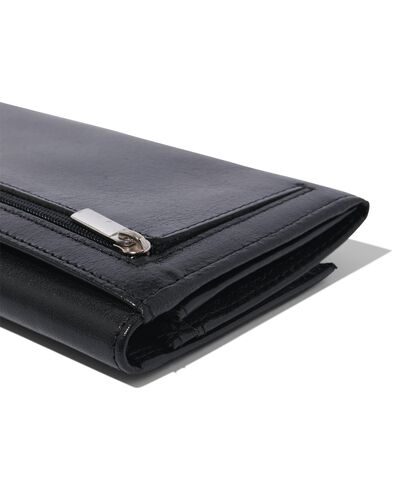 portemonnaie en cuir 10x16.4 - RFID - noir - 18120055 - HEMA