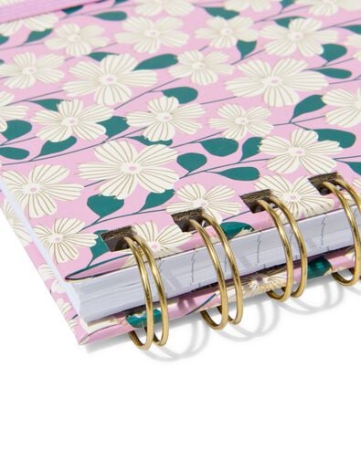 carnet A6 lign&eacute; avec fleurs - 14100216 - HEMA