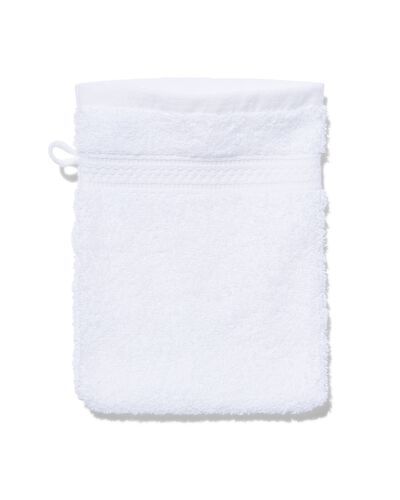 gant de toilette - qualit&eacute; &eacute;paisse - blanc uni - 5232600 - HEMA