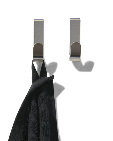 2 crochets de porte inox - 80301252 - HEMA