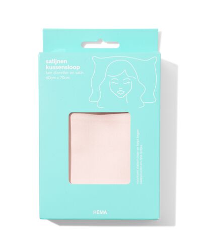 taie d'oreiller 60x70cm satin - 11890016 - HEMA