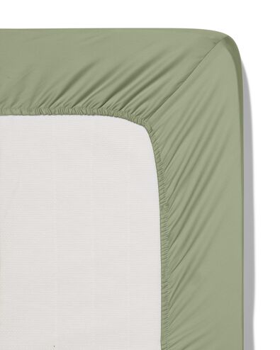 Topper-Spannbettlaken, Soft Cotton, 140 x 200 cm, grün - 5180083 - HEMA