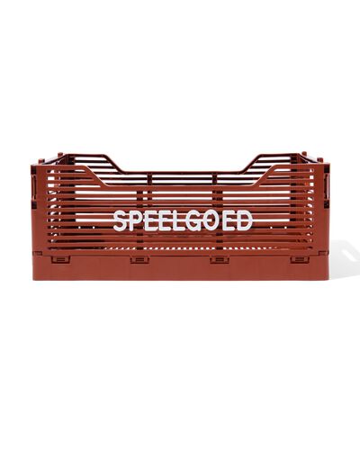 Buchstabentafel-Klappkiste, recycelt braun - 1000032614 - HEMA