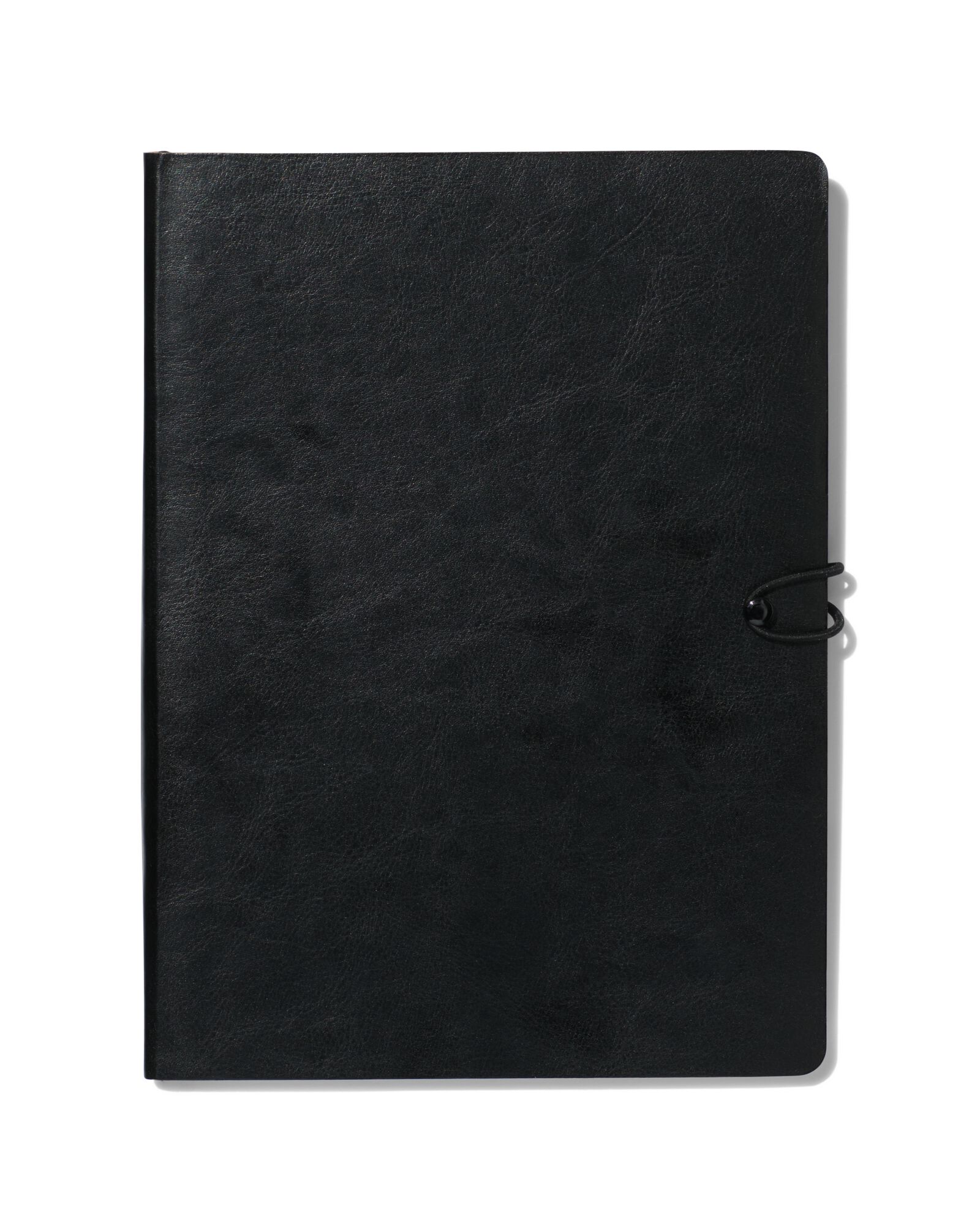 carnet lign&eacute; PU noir 18.5x25.5 - 14100173 - HEMA