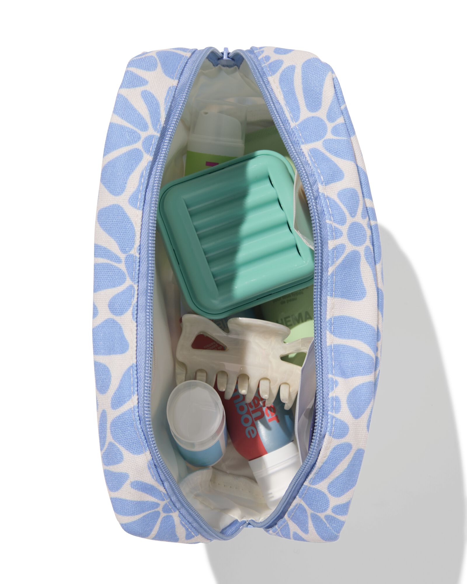 Kulturtasche 20 &times; 25 cm, Blumen - 11890747 - HEMA