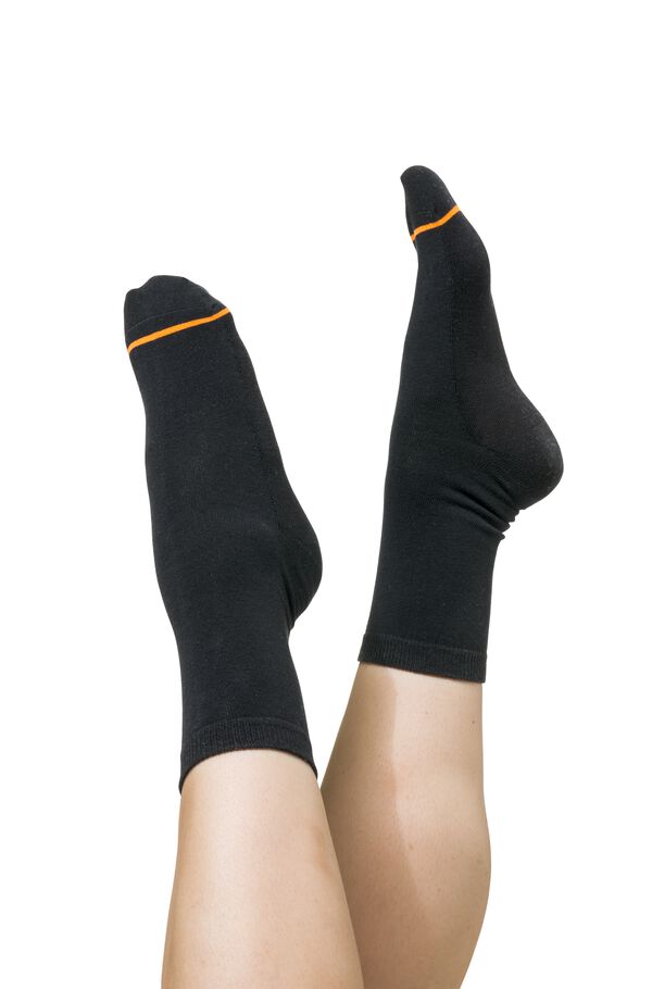 2 paires de chaussettes thermo noir noir - 1000001720 - HEMA