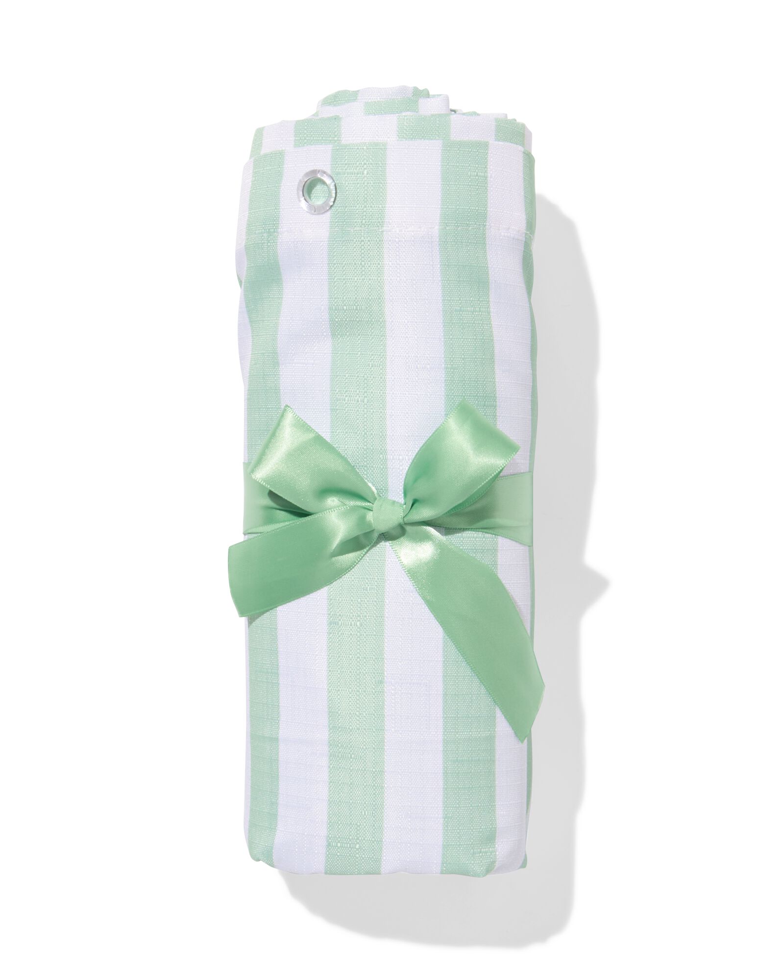 douchegordijn 180x200cm polyester linnenstructuur strepen - 80300172 - HEMA