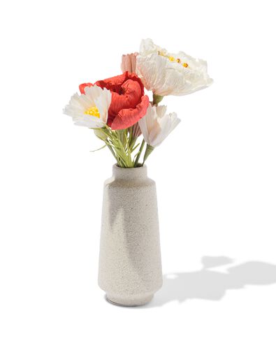 Kunstblume Klatschmohn 23 cm Papier Rot - 41300122 - HEMA