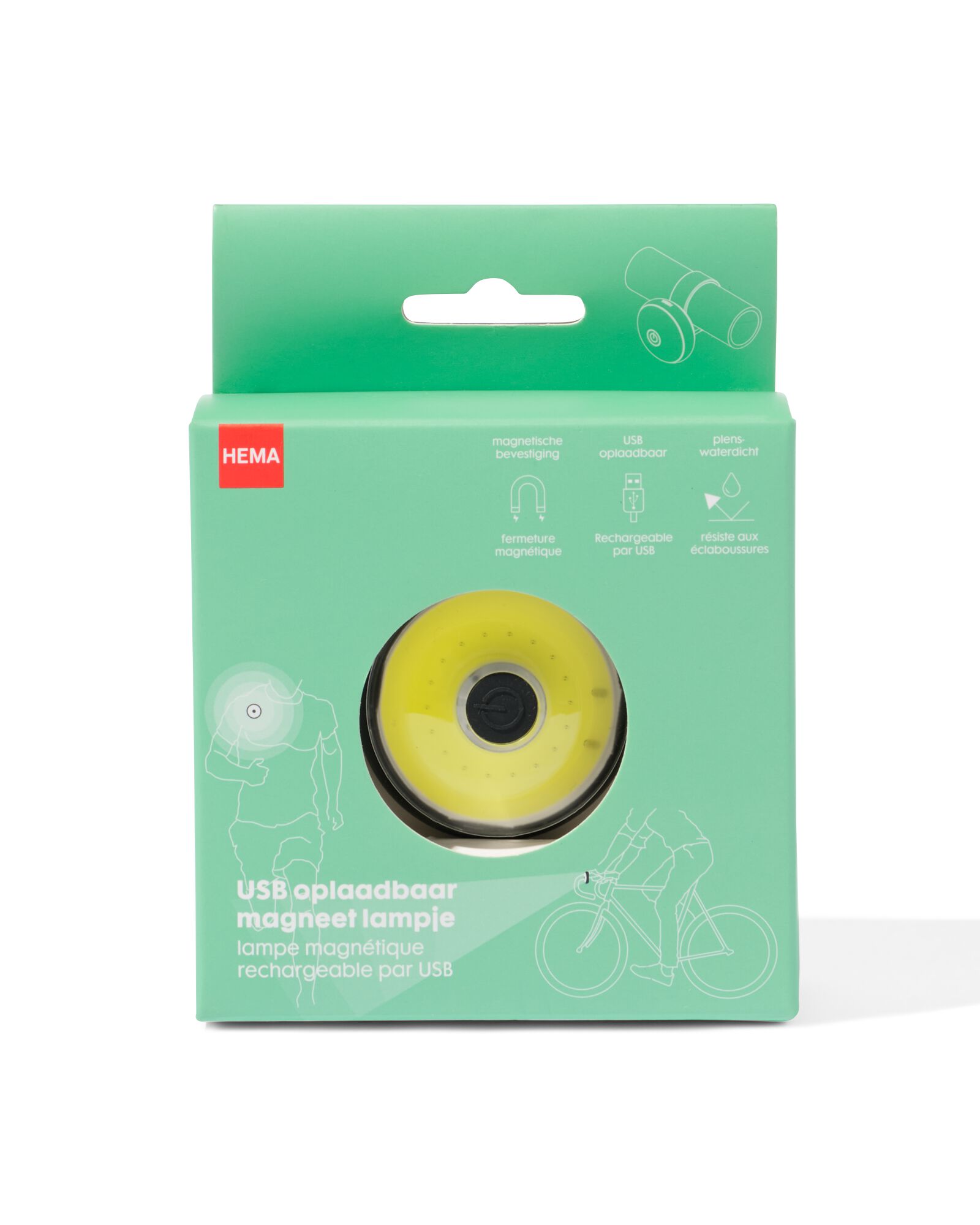 lampe aimant&eacute;e rechargeable USB blanc - 41140020 - HEMA