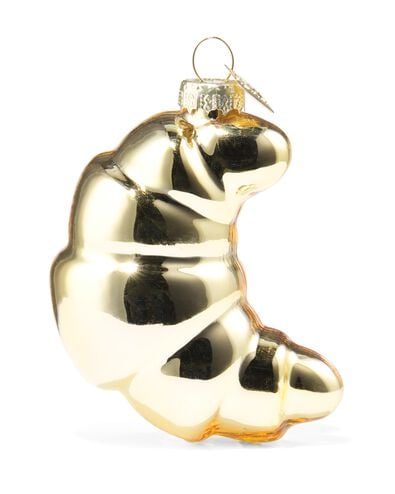 Weihnachtsanh&auml;nger, 7,6 cm, Glas, Croissant - 25100224 - HEMA